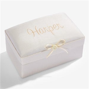 Personalized Small Shantung Keepsake Box - 51982D