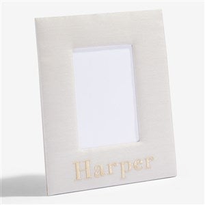 Personalized Solid Shantung Baby Photo Frame - 52001D