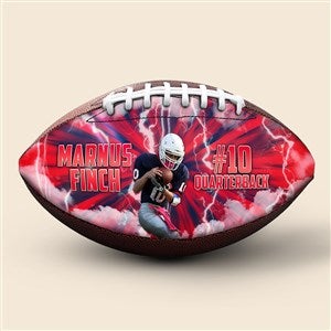 Thunderstorm Personalized Photo Football - Official Size - 52081D-LP