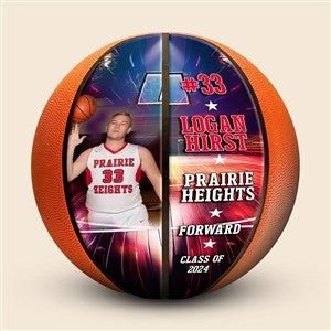 Personalized Burst Photo Basketball - 52092D-LP
