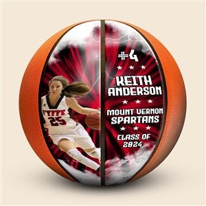 Personalized Thunderstorm Photo Basketball - 52093D-LP