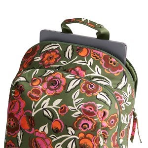 Embroidered Vera Bradley Chancery Backpack in Bubbly Flowers 