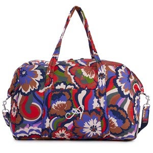 Embroidered Vera Bradley Large Miramar Weekender in Bossanova Bold - 52149