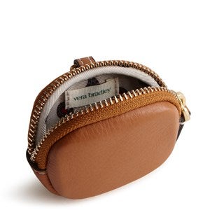 Vera Bradley Leather AirPods Bag Charm in Roasted Pecan - 52180
