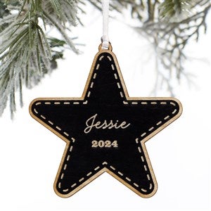 Engraved Black Star Ornament by Jessie James Decker - 52237-BLK