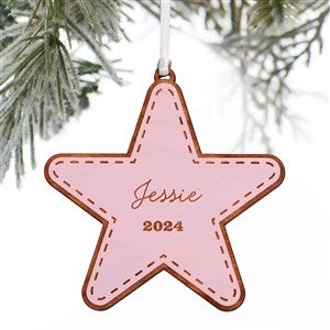 Engraved Pink Star Ornament by Jessie James Decker - 52237-P