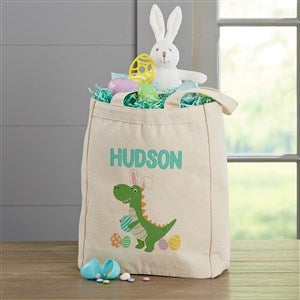 Easter Dinosaur Personalized Canvas Treat Bag - Small - 52286-S