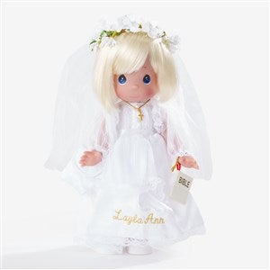 Personalized First Holy Communion Doll - Precious Moments Blonde Doll - 5232-BL