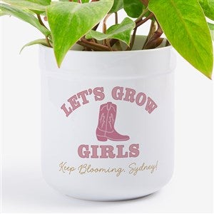 Personalized Lets Grow Girls Flower Pot by Jessie James Decker - 52363