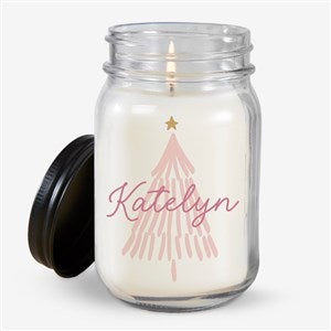 Personalized Pink Holiday Tree Candle by Jessie James Decker - 52365