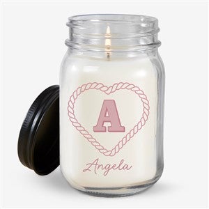Personalized Heart Mason Jar Candle by Jessie James Decker - 52512