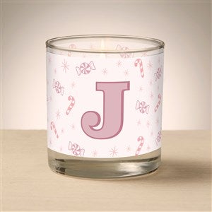 nitial Pink Peppermint Glass Candle by Jessie James Decker - 52514