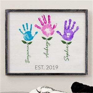 Handprint Art Blackwashed Frame Wall Art- 14x18 - 52592B-14x18