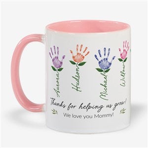 Handprint Art Personalized Coffee Mug 11 oz.- Pink - 52597-P