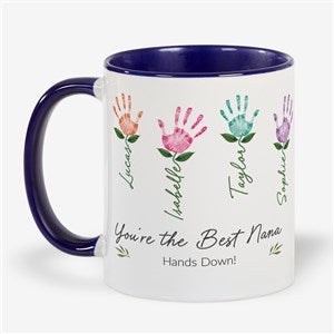 Handprint Art Personalized Coffee Mug 11 oz.- Blue - 52597-BL