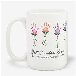 Handprint Art Personalized Coffee Mug 15 oz.- White - 52597-L