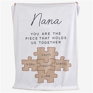 Her Puzzle Pieces Personalized 60x80 Sherpa Blanket - 52604-SL