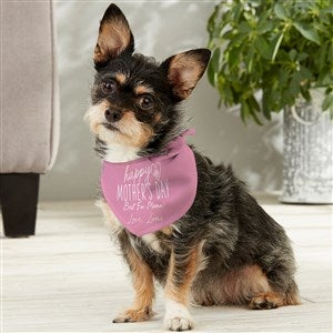 Happy Mothers Day Personalized Dog Bandana - Small - 52615-S