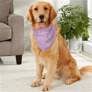 Happy Mothers Day Personalized Dog Bandana - Large - 52615-L