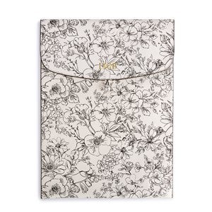 Debossed Vera Bradley Leather Large Tech Sleeve in Bloom Cottage - 52666