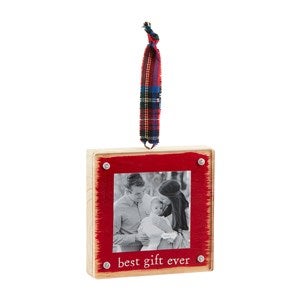 quot;Best Gift Everquot; Wood Frame Ornament - 52719