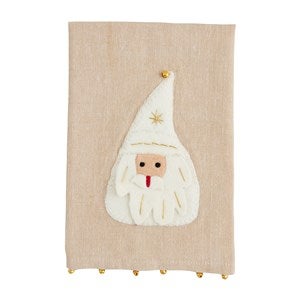 Santa Felt Applique Towel - 52725