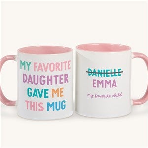 My Favorite Child Personalized Coffee Mug - Pink - 52793-P