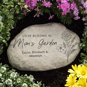Love Blooms In Moms Garden Engraved Garden Stone - 52800