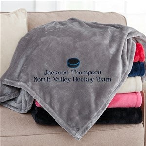 Choose Your Sports Icon Personalized 60x80 Grey Fleece Blanket - 52810-LG