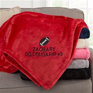 Choose Your Sports Icon Personalized 60x80 Red Fleece Blanket - 52810-LR