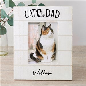 Cat Parent Personalized Shiplap Frame- 5x7 Vertical - 52854-5x7V