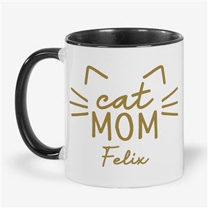 Cat Parent Personalized Coffee Mug 11 oz.- Black - 52856-B