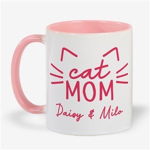 Cat Parent Personalized Coffee Mug 11 oz.- Pink - 52856-P