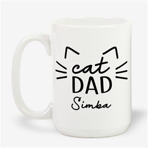 Cat Parent Personalized Coffee Mug 15 oz.- White - 52856-L