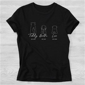 Pet Outlines Personalized Hanes® Ladies Fitted Tee - 52860-FT