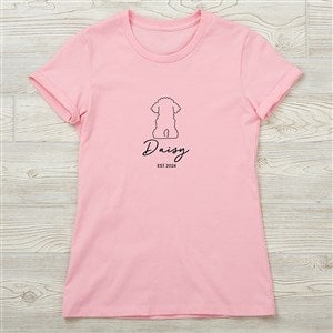 Pet Outlines Personalized Next Level™ Ladies Fitted Tee - 52860-NL