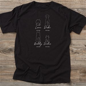 Pet Outlines Personalized Hanes® ComfortWash™ Adult T-Shirt - 52860-CWT