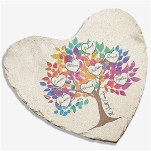 Vibrant Family Tree Personalized Garden Stone - 52868