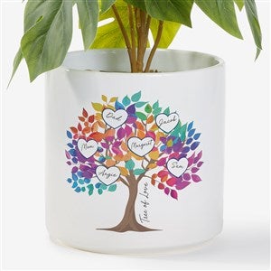 Vibrant Family Tree Personalized Outdoor Flower Pot-Smallnew item - 52869-S