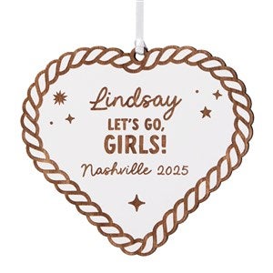 Engraved White Heart Gift Tag  Ornament by Jessie James Decker - 52941-W
