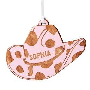 Engraved Pink Cowgirl Hat Gift Tag  Ornament by Jessie James Decker - 52942-P