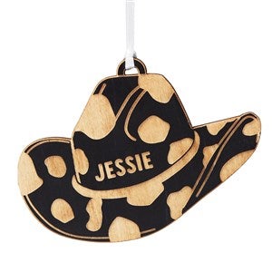 Engraved Black Cowgirl Hat Gift Tag  Ornament by Jessie James Decker - 52942-BLK