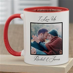 Picture Perfect Personalized Photo Coffee Mug - Red - 52947-R