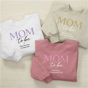 Mom To Be Personalized Hanes® Adult Crewneck Sweatshirt - 52977