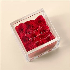 Magnificent Roses® Personalized For Mom Miniature Red Rose Keepsake Box - 53002