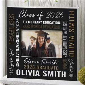 All About Grad Personalized Frame- 4x6 Horizontal Box - 53062-HB
