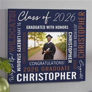 All About Grad Personalized Frame- 5x7 Horizontal Wall - 53062-HW