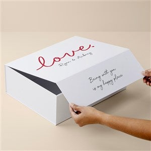 Romantic Love Personalized Keepsake Memory Box - 12x15 - 53064-L