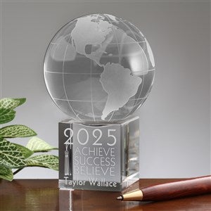 Graduation Inspiration Personalized Crystal Globe - 53067
