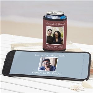 Party Photo Personalized Can  Bottle Wrap - 53236